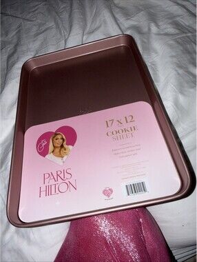 Paris Hilton Cookie Sheet 17 X12 Premium Nonstick Heavy Duty Carbon Steel